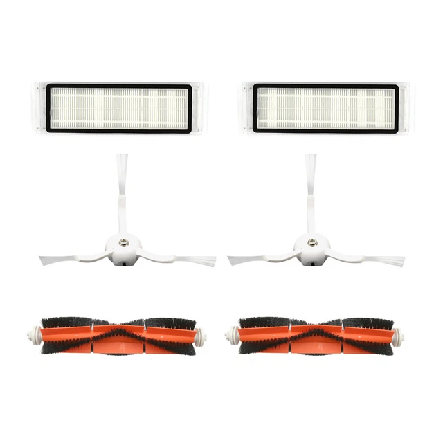 Side Brush&Hepa Filters&Bristle Brush for For Xiaomi 1S/Roborock T65 S6 Vacuum