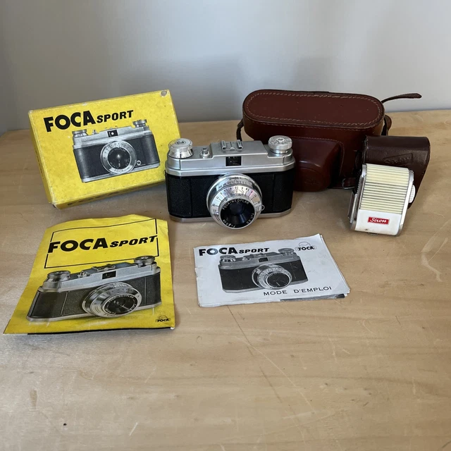 Foca Sport Appareil Photo argentique Dans Son Étui En Cuir