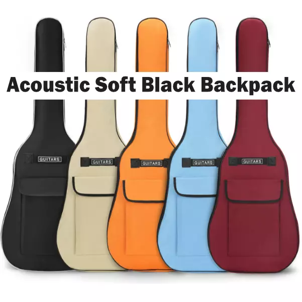 Guitar Case Gig Bag Oxford Fabric Double Straps Electric Padded Case Acoustic