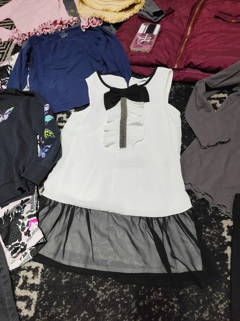 #C85 Enorme pacchetto di vestiti per ragazze 7-8 anni GEORGE NEXT PRIMARK M&S 9