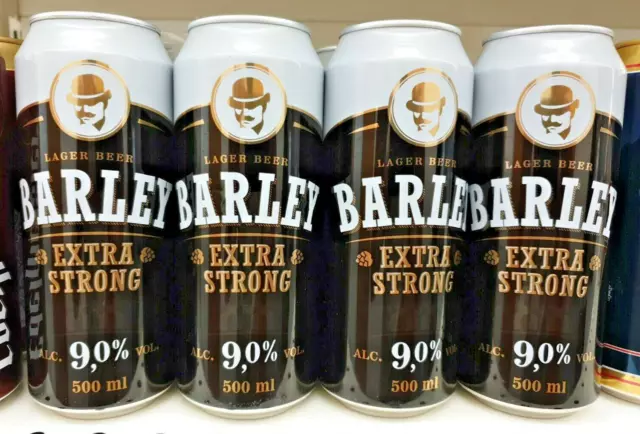 12 litri di Birra Doppio Malto Barley Extra Strong 24 lattine Da 50cl 9.0% alc