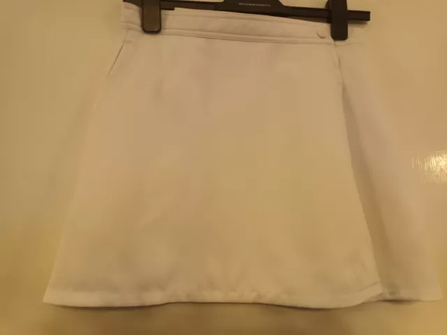 Adidas White Tennis Skirt with Pockets in Size 8 - NEW