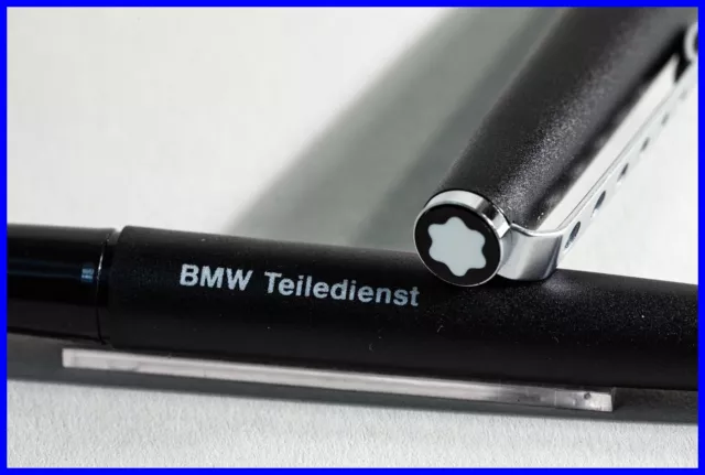 1970er BMW Teiledienst CARRERA MONTBLANC Rollerball Stahl & Schwarz 530ms Mine 3