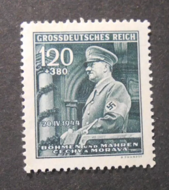 GERMANIA ,GERMANY REICH 1944 Boemia /Bohmen & Moravia 55° Hitler  1,20 H. MH*