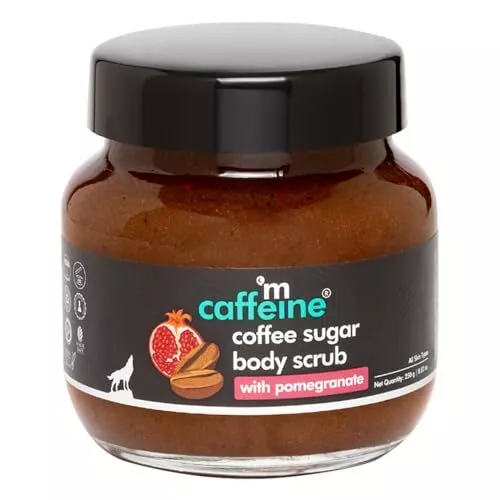 mCaffeine Coffee Sugar Body Scrub with Pomegranate - Body Wash Reduces Scars ...