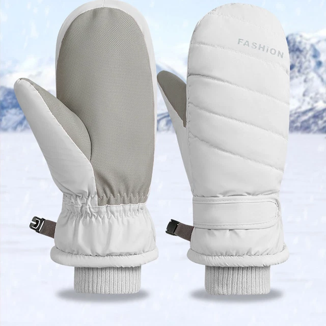 Ski Mittens for Men & Women, Thick Warm Waterproof Riding Mitts for Cold Weather