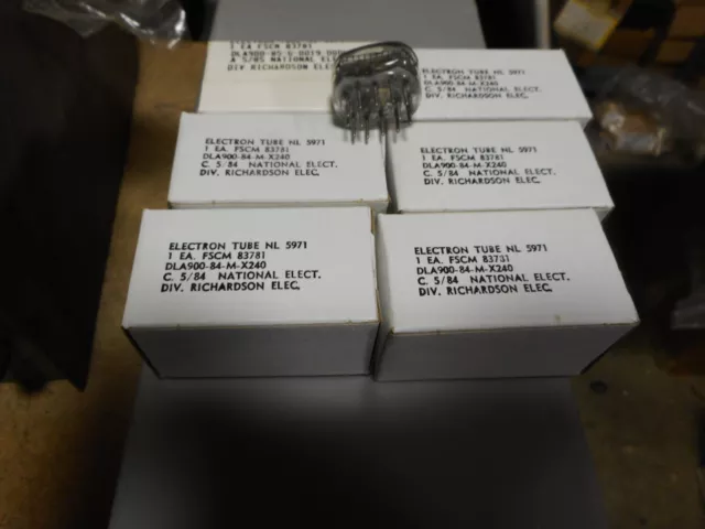 NL5971, B5971,B-5971 Alphanumeric Nixie Tubes 6 pcs, NOS/NIB, MOD-SIX Clock nos NL5971, B5971,B-5971 Alphanumeric Nixie Tubes 6 pcs, NOS/NIB, MOD-SIX Clock nos