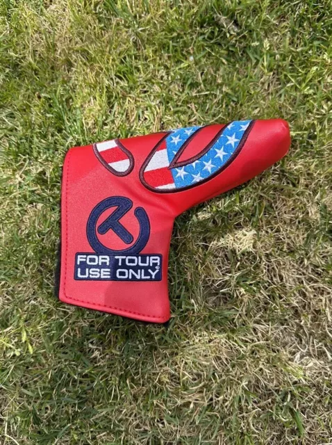 RARE Scotty Cameron Circle T Putter HeadCover  “USA” Industrial Red