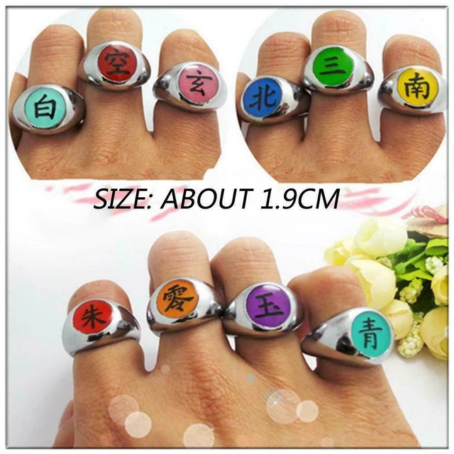 ANIME AKATSUKI MEMBER'S Rings Itachi Uchiha Zhu Yu Cosplay V6O7 EUR 3 ...