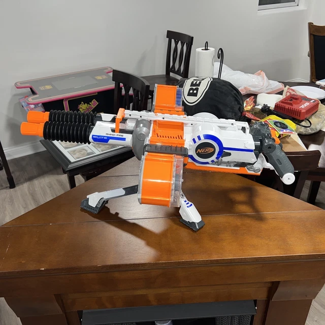 NERF ELITE RHINO Fire Gun Blaster Toy COMPLETE, TESTED AND WORKING LIKE