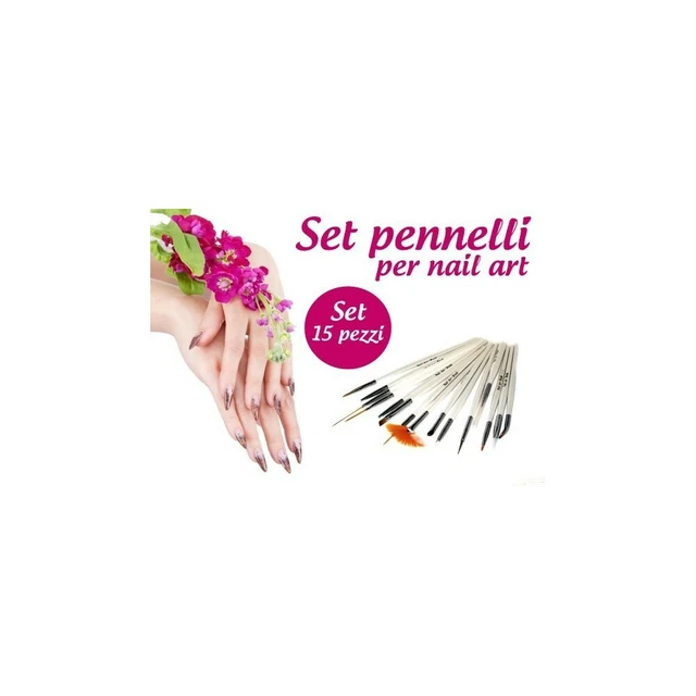 Kit De 15 Pinceaux Pour Nail Art - Manucure Gel, Décoration Ongles, Générique Neuf