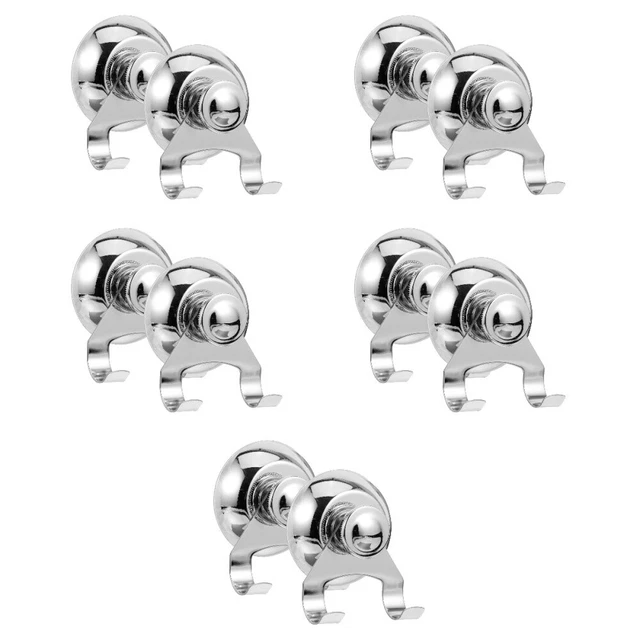 5 Ganci Adesivi Rotondi A Ventosa – Portata 6kg, Riutilizzabili, Per Cucina, Bagno, Camper, Ufficio, Senza Fori - 4