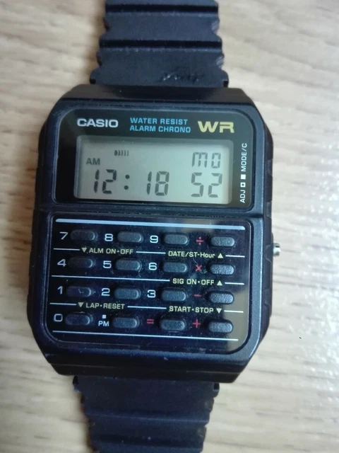 RELOJ CALCULADORA CALCULATOR Watch Casio Ca-53W Retro Style Mecanismo 437  £17.97 - PicClick UK