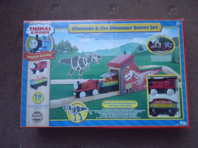 LEARNING CURVE WOODEN rheneas and the dinosaur bones set £35.00 ...