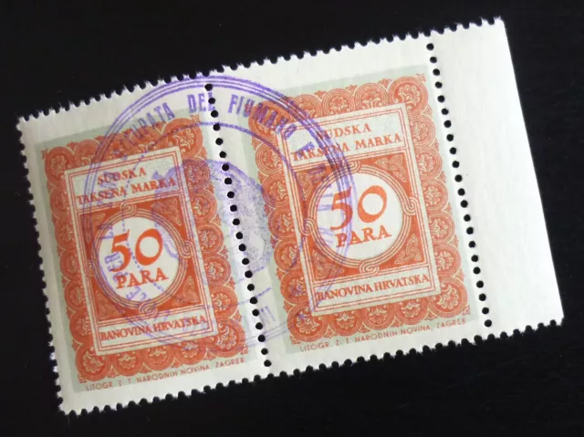 Fiume Croatia Italy Yugoslavia Overprinted Revenue Stamps US 4