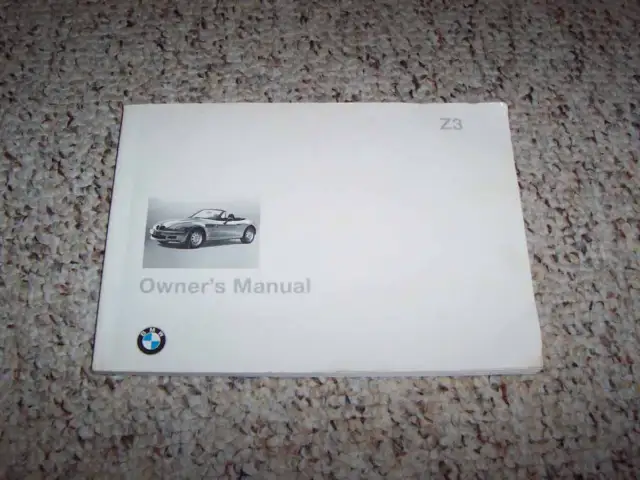 1997 BMW Z3 Roadster Convertible Owner Owner's Manual User Guide 1.9L 2.8L