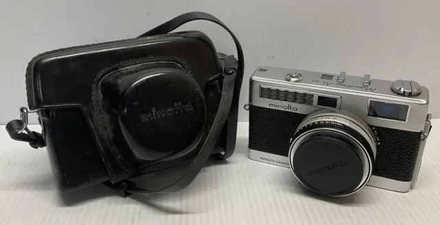 Minolta Minoltina AL-s 35mm Rangefinder Camera - Rokkor QF 40mm F1.8 Lens + Case