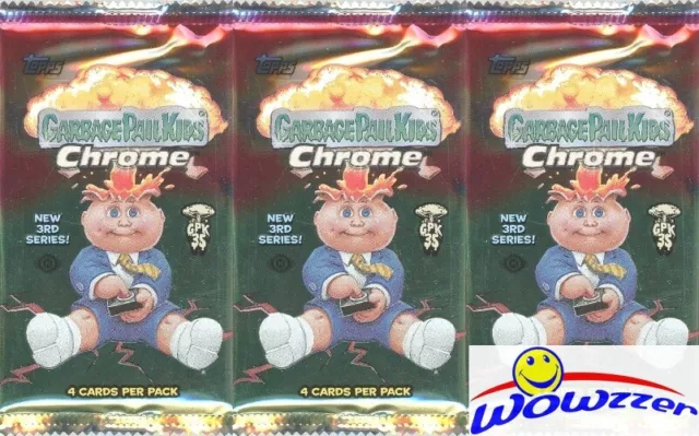 (3) 2020 Topps Garbage Pail Kids CHROME Series 3 Factory Sealed HOBBY Packs!