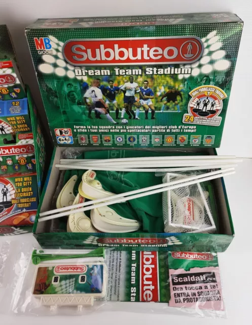 Lotto Subbuteo Mb Dream Team Stadium Skills Academy Con Espositore Da Banco 3