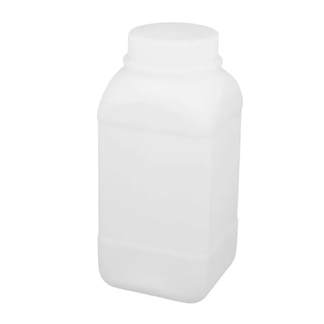 1000ml HDPE Plastic Bottle White DIY Square Bottle w Thicker Cover