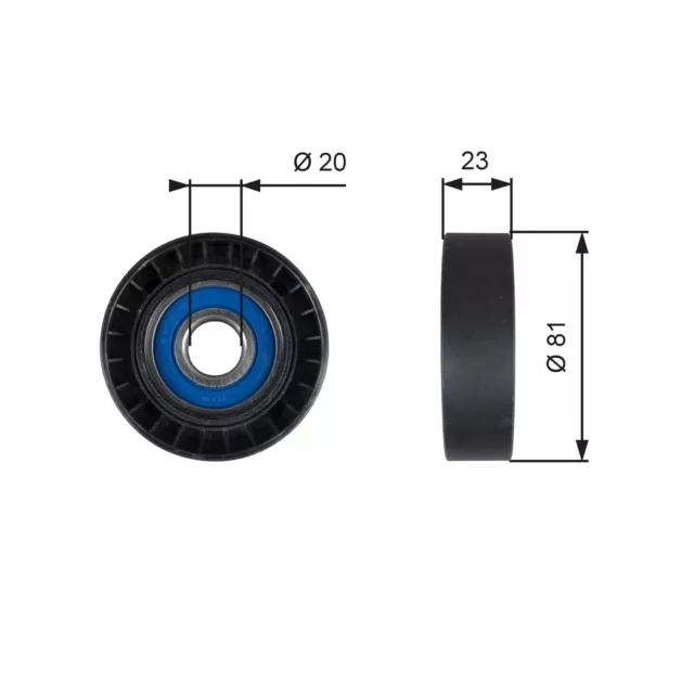Galet Enrouleur (Courroie D'accessoire) Fiat Brava 1.6 16V,Palio Weekend 1.7 Td