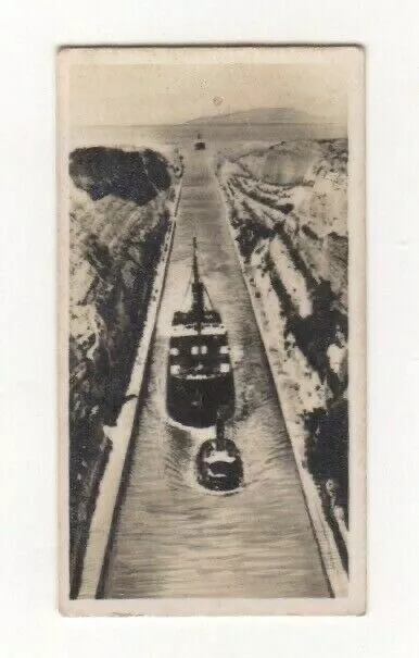 Wonders trade card. The Corinth Canal, Greece