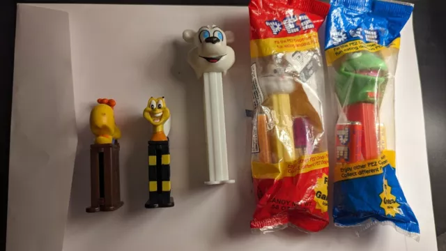 Lot of Vintage 90's Ad Icon pez dispensers with feet