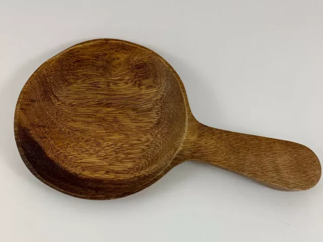 Antique 19th Century Primitive Solid Wood Hand Turned Butter Paddle Ladle