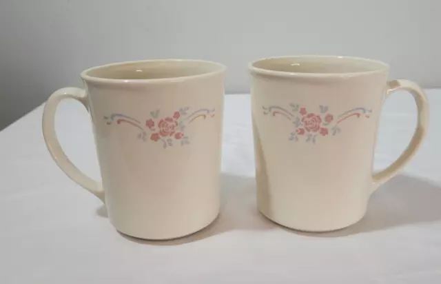 CORNING Corelle ENGLISH BREAKFAST Mugs Cups  (Set of 2)