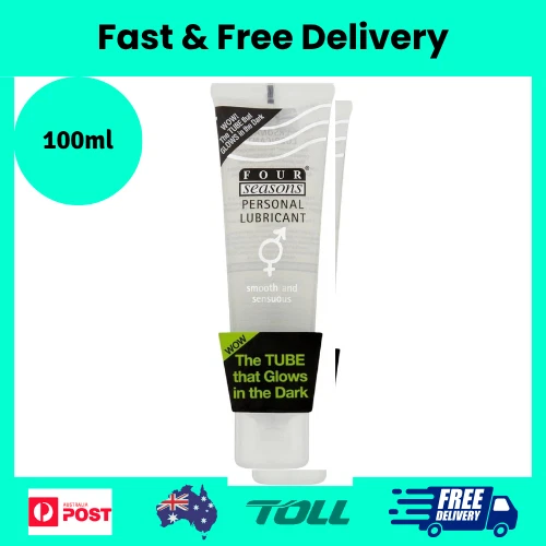 FOUR SEASONS GLOW N Dark Lubricant 100ml Tube Water Based Personal Lube  Discree $7.55 - PicClick AU