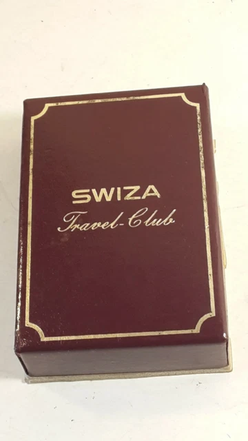 Swiza - Scatola Per Orologio Sveglia- Vintage- Rare Watch Box-Case- Caja-4+