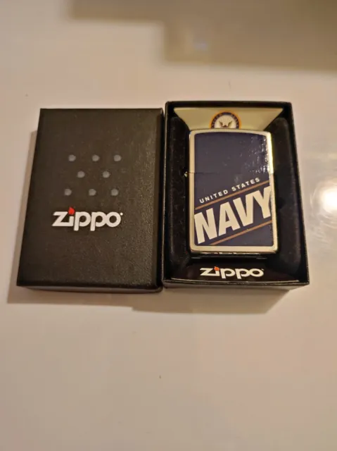 Zippo 24813 US Navy Lighter Case - No Inside Guts Insert
