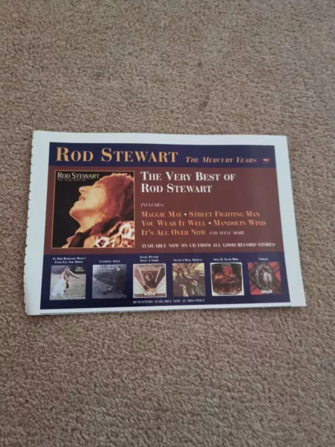 Tnewm101 Advert 5X8 Rod Stewart : 'The Very Best Of'