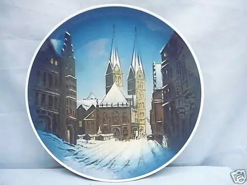 Elegante Rosenthalteller __ G. Küspert __ Navidad En Bremen