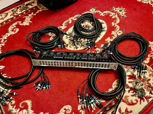 BEHRINGER PX2000 ULTRAPATCH Pro 48-Channel Patch Bay & x5 8-way ...