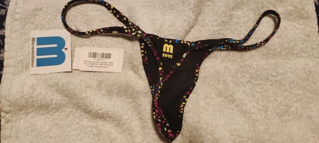 Bikini String Wicked Weasel - Édition Anniversaire 2022 - Taille S, Noir - Neuf Avec étiquettes