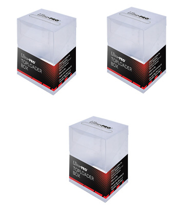 (3-Pack) Ultra PRO Toploader Boite Transparent Plastique Carte Support Rangement