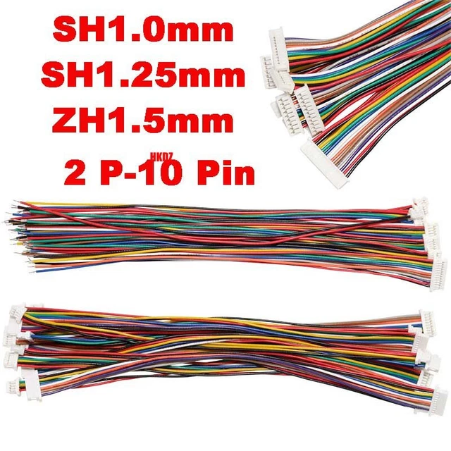 10 Connettori Mini Micro Sh 1,0 Jst 2-Pin - Cavo Maschio E Femmina Da 100mm - Foto 11
