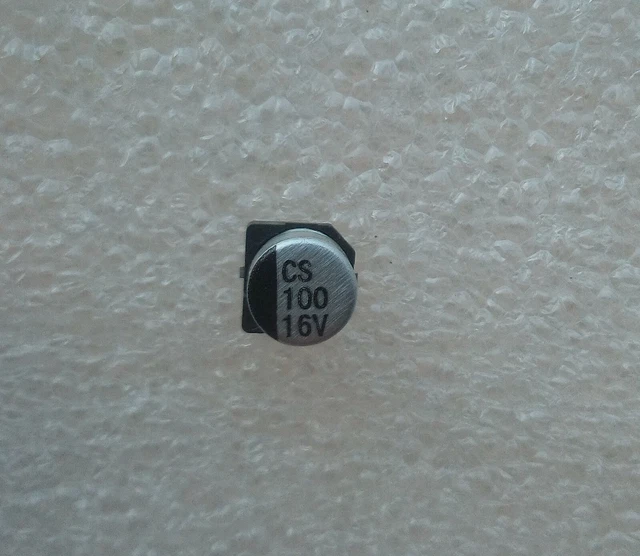 capacité 100UF / 16V SMD condensateur électrolytique aluminium Ø6.2x5.7mm .B62.2