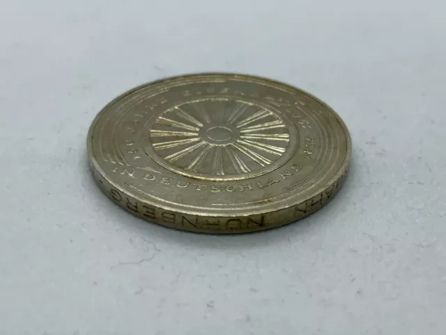 Coin 5 Dm 1985 150 Years Railway Condition As Seen In Photos 3