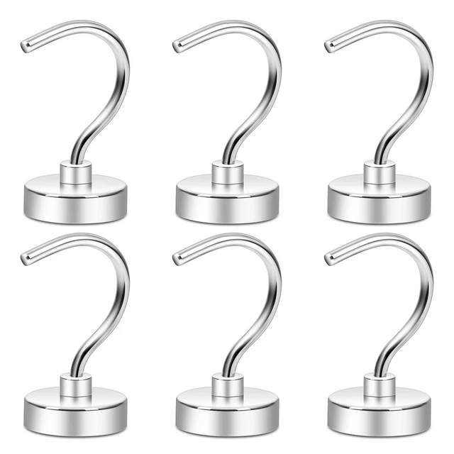 Magnetic Hooks 50+LBS Large Opening Hook CNC Machined BaseIdeal for CruiseGri