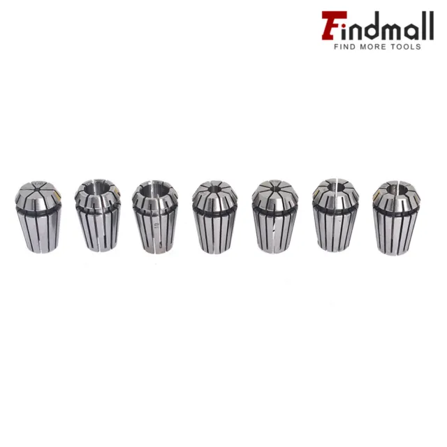 Findmall 7Pcs Spring Collet ER20 Set 1/8''- 1/2'' Engraving Milling Lathe Tool