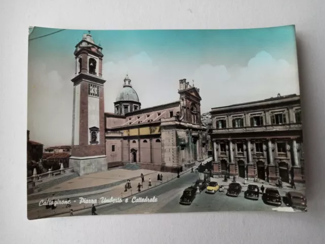 Cartolina "Caltagirone - Piazza Umberto E Cattedrale" Non Viaggiata (Anni '60)