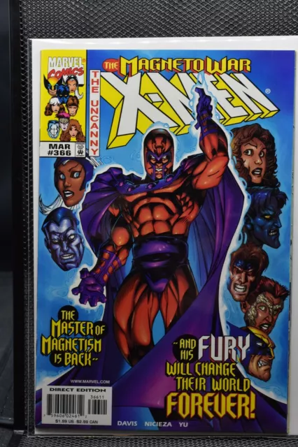 Uncanny X-Men #366 Marvel Comics The Magneto War Wolverine Rogue Gambit 9.4