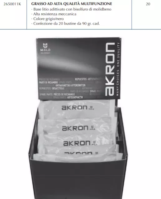 2650011K Box 20 Grasso Nero Ingrassaggio Giunti Omocinetici Corone Dentate Snodi