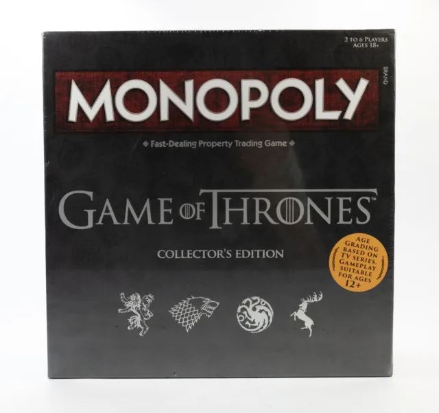 Game Of Thrones Monopoly Collectors Edition Hasbro 2017 Brand New Sealed