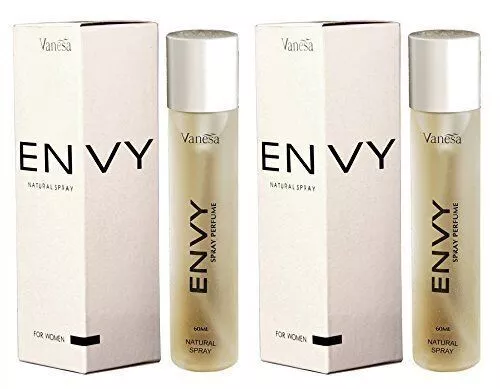 ENVY Spray Naturel Pour Femme Parfum - 60ML Chacun (Pack de 2)