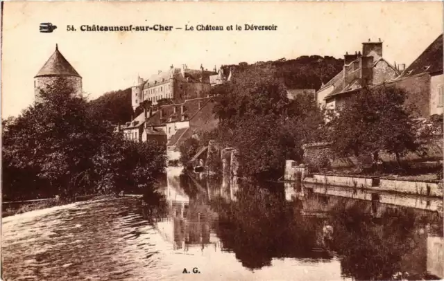 CPA AK CHATEAUNEUF-sur-CHER Le Chateau et le Deversoir (613112)