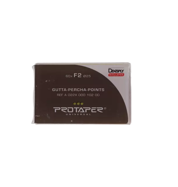 Dentsply A022X00010200 ProTaper Gutta Percha Points F2 PTUGPF2 Red 60/Pk