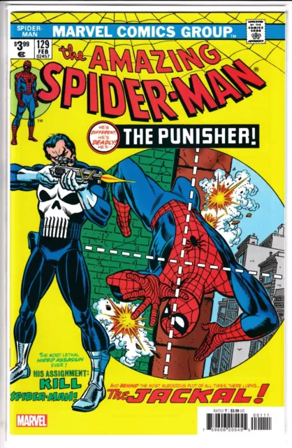 AMAZING SPIDER-MAN #129 FACSIMILE EDITION, PUNISHER, Marvel Comics (2023)